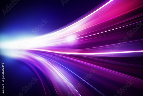 Abstract radiant light rays creating a dynamic sense of speed and movement in vibrant blue and pink hues