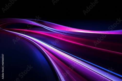 Abstract radiant light rays creating a dynamic sense of speed and movement in vibrant blue and pink hues