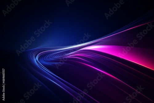 Abstract radiant light rays creating a dynamic sense of speed and movement in vibrant blue and pink hues