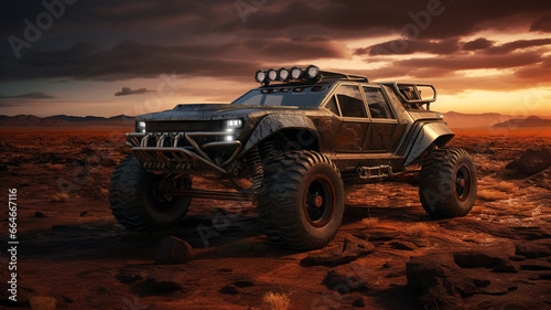 3 d rendering of a brand - off - road vehicle