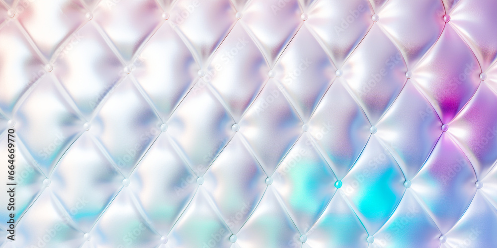 Fototapeta premium pearly diamond grid texture. Generative AI.