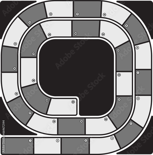 La Oca board game board template