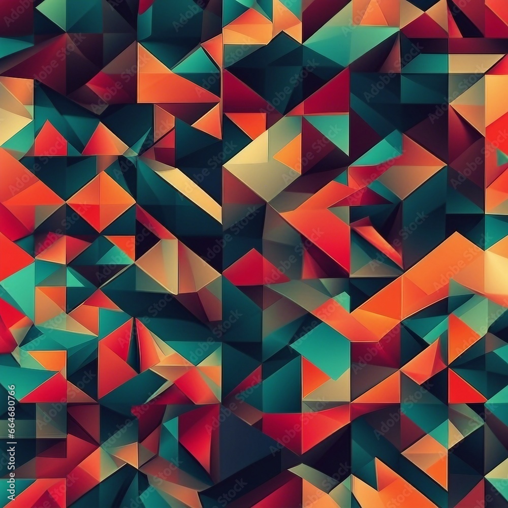 Obraz premium colorful geometric pattern illustration background
