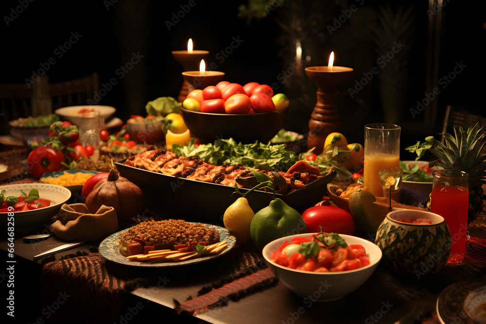 Kwanzaa Feast Table, Embracing Unity and Heritage in the Celebration of African American Holiday