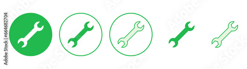 Wrench icon set. repair icon vector. tools icon vector