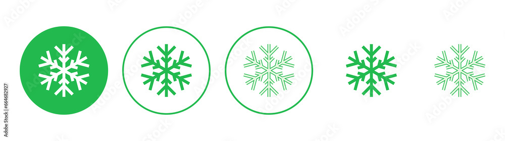 Snow icon set. snowflake icon vector Snow icon set. snowflake icon vector