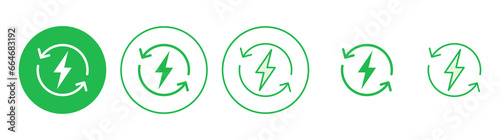Free Download Power icon set. Power Switch Icon. Electric power - GFXLoad