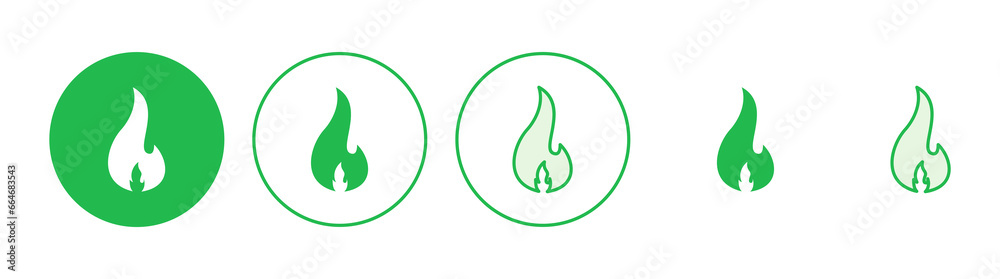 Fire icon set. fire vector icon Fire icon set. fire vector icon