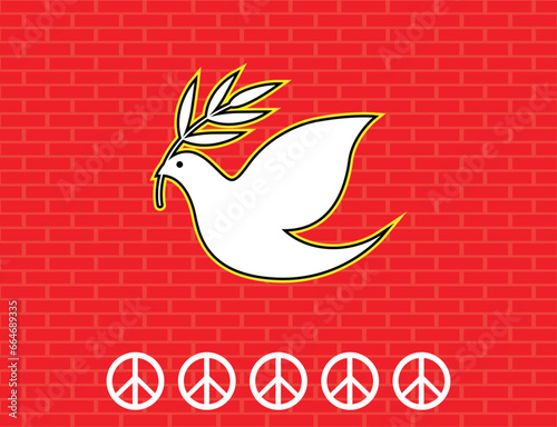 Peace Symbol Vector Icon. Vector simple icon for presentation. Can be used for creative template, logo.