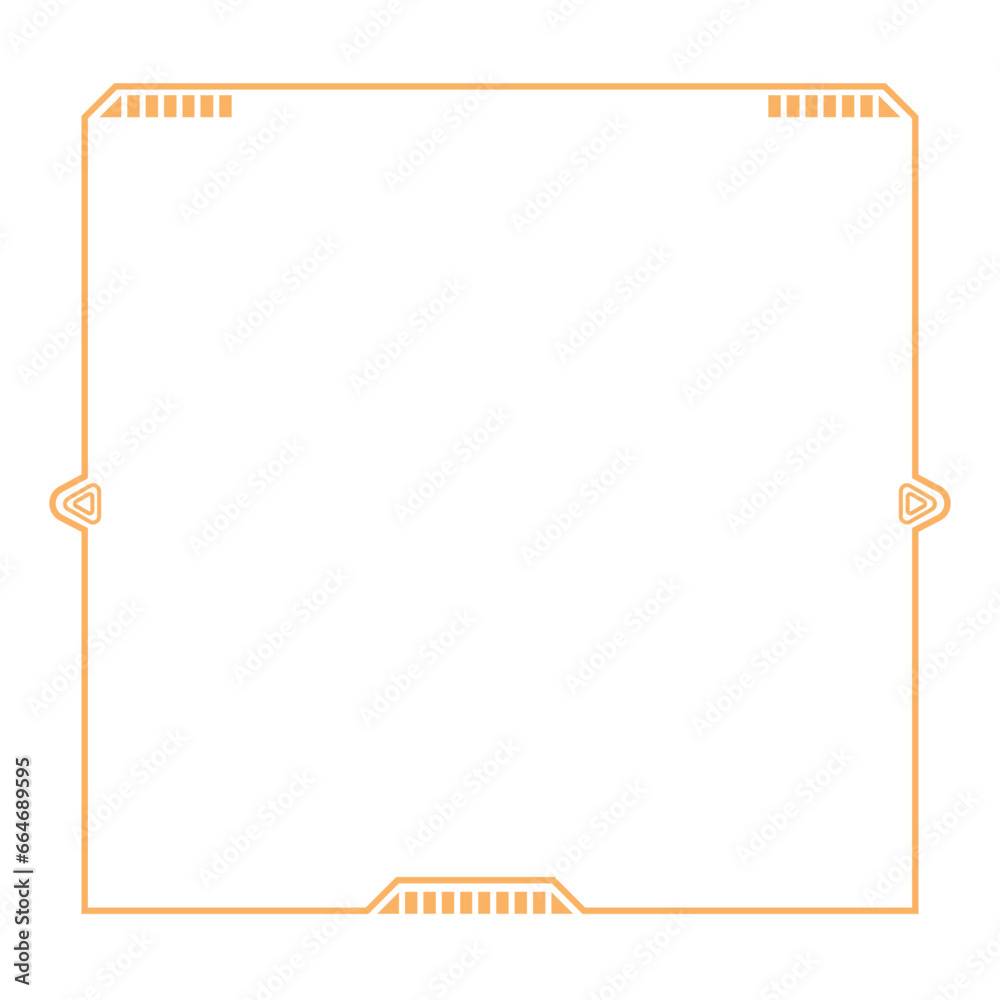  Hightech Technology HUD Square Frame