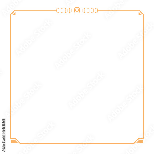  Hightech Technology HUD Square Frame