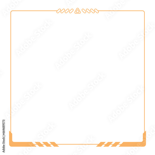  Hightech Technology HUD Square Frame