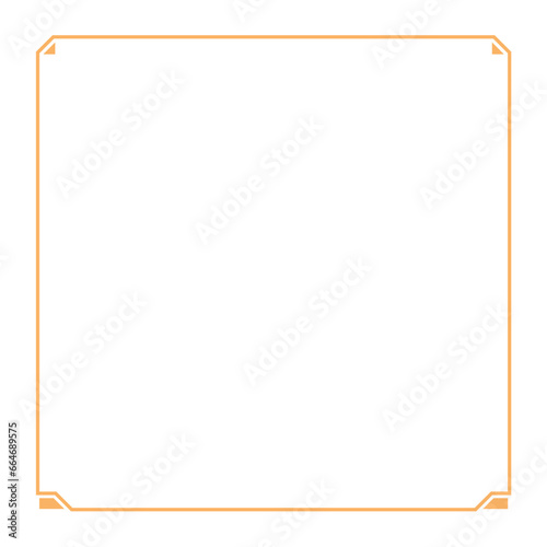  Hightech Technology HUD Square Frame