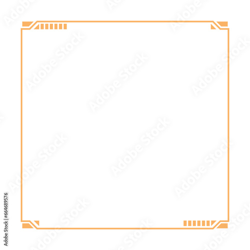  Hightech Technology HUD Square Frame