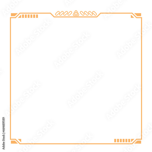  Hightech Technology HUD Square Frame