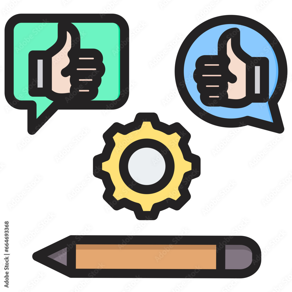Feedback Outline Color Icon Feedback Outline Color Icon