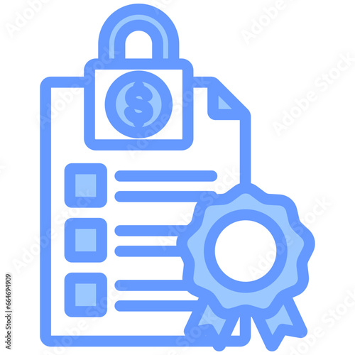 Payment Security Standard Blue Icon