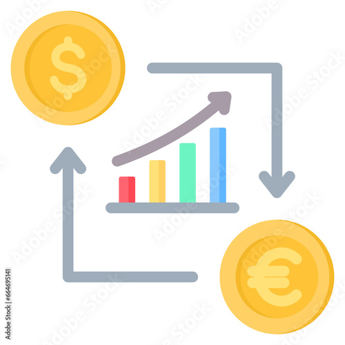 Arbitrage Flat Icon