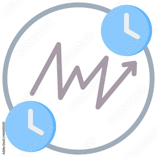 Swing Trading Flat Icon