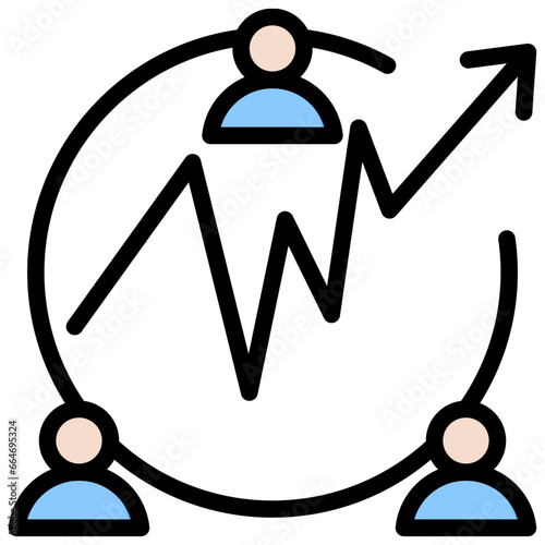 Shareholder Outline Color Icon