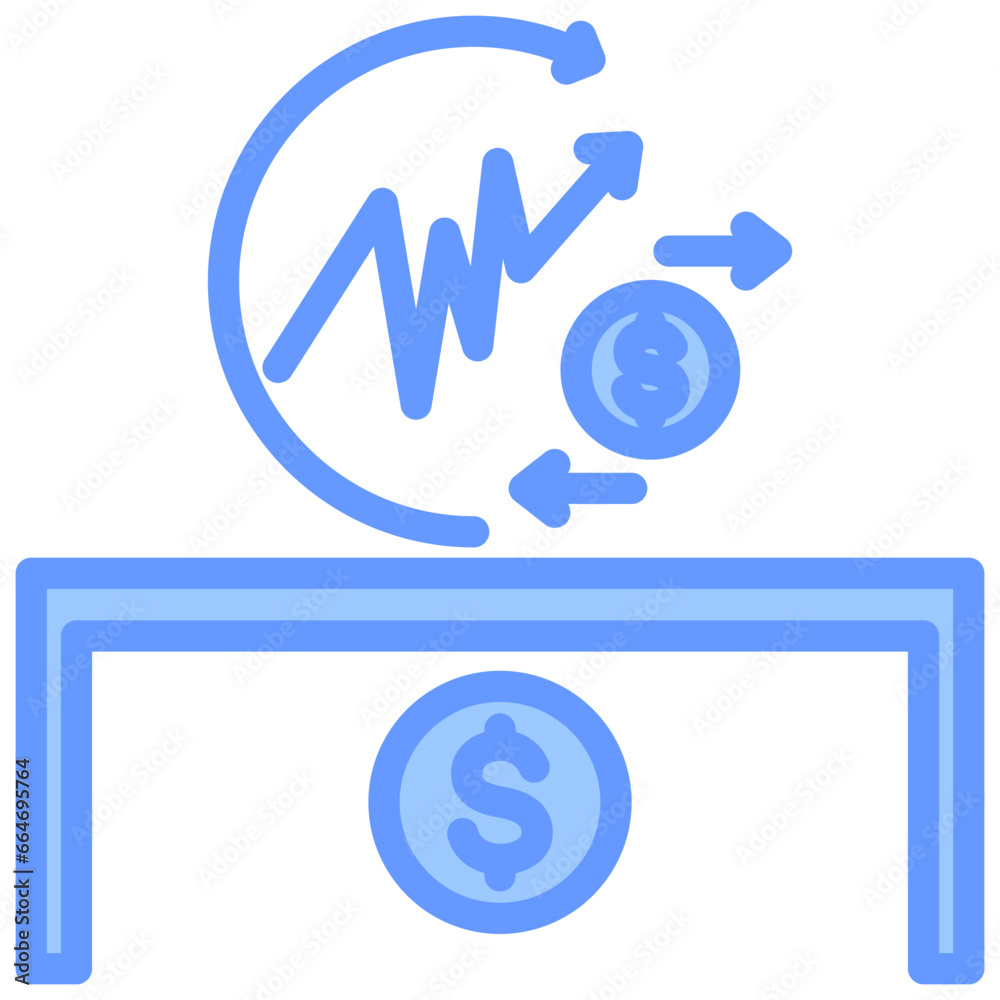 Otc Stock Blue Icon Otc Stock Blue Icon