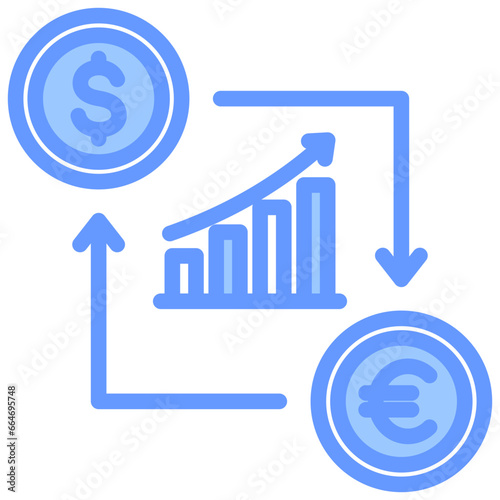 Arbitrage Blue Icon