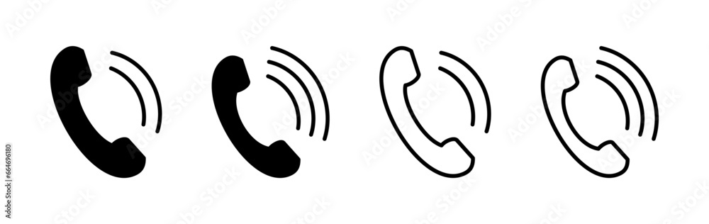 Obraz premium Call icon vector. phone icon vector