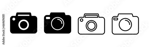 Camera Icon in trendy flat style isolated. Camera symbol web site design