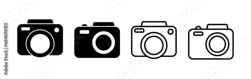 Camera Icon in trendy flat style isolated. Camera symbol web site design