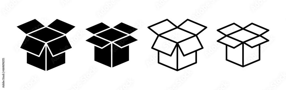 Box icon vector. Box sign. delivery package. parcel box. Box icon vector. Box sign. delivery package. parcel box.