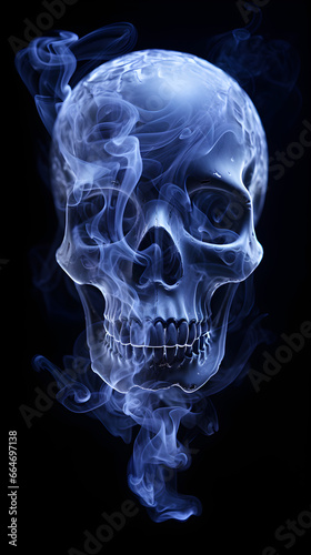 Skulls with Smoke