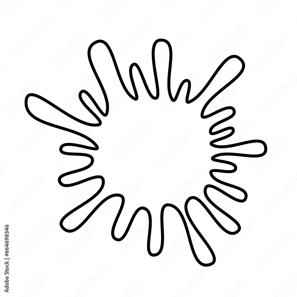 Splash Shape Lines Vector Splash Shape Lines Vector