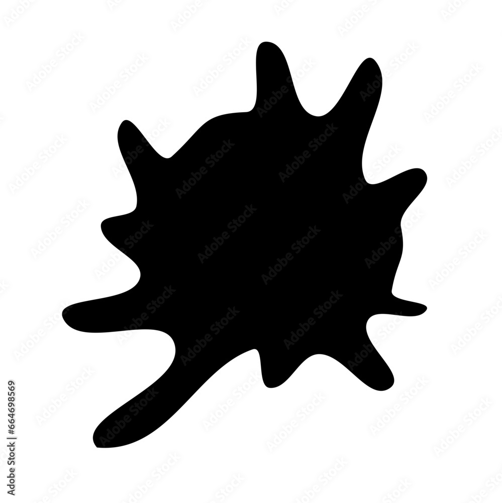 Black Splash Shape Vector Black Splash Shape Vector