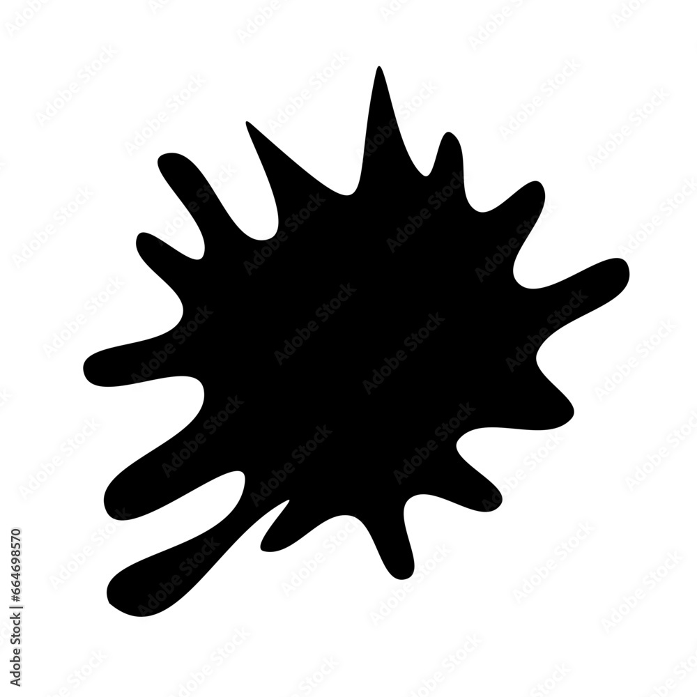 Black Splash Shape Vector Black Splash Shape Vector