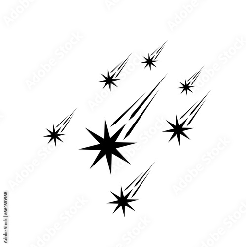 shooting star vector
