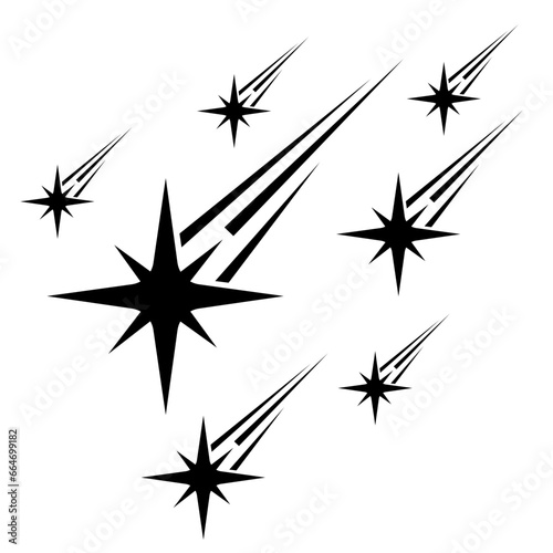 shooting star vector