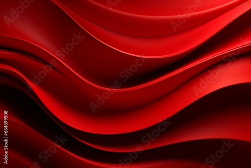 design with dynamic red waves. Generative AI