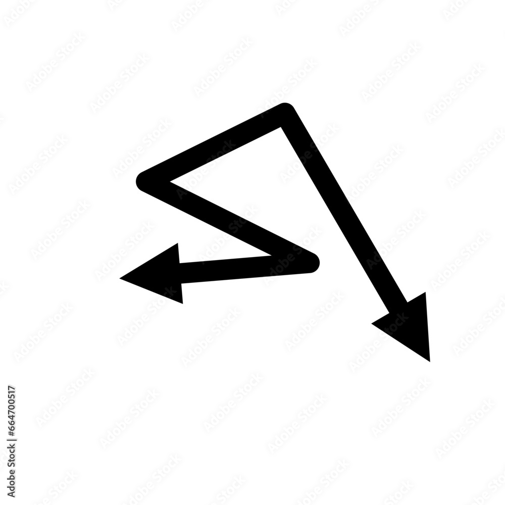 arrow doodle vector 