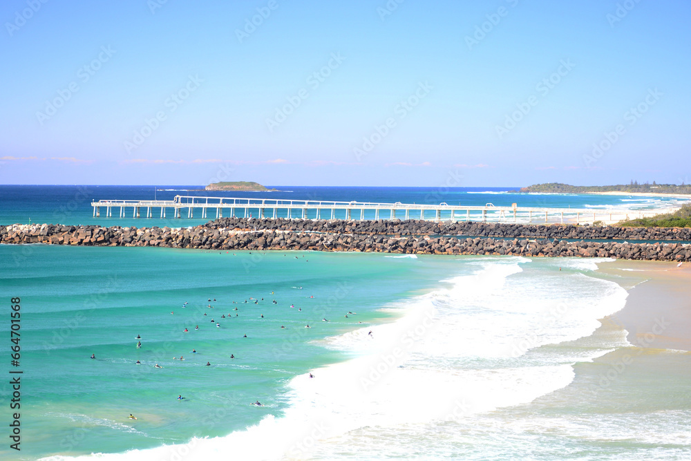 Duranbah beach, New South Wales, Australia Duranbah beach, New South Wales, Australia