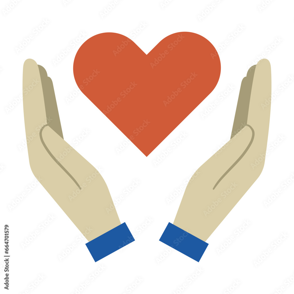 Obraz premium hand with heart