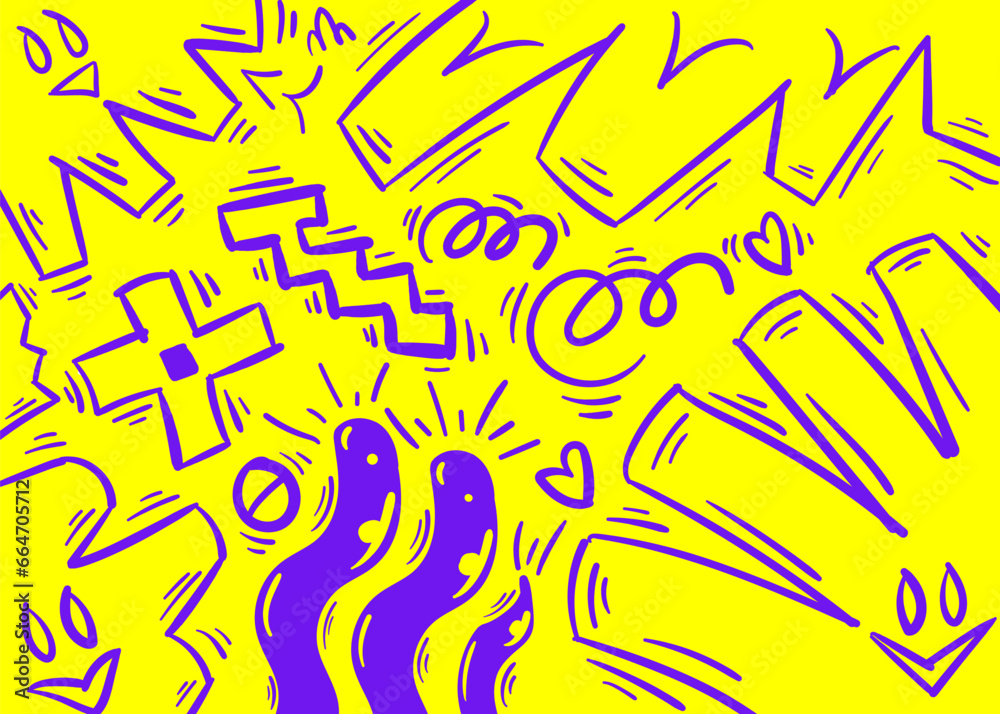 Free vector hand drawn flat abstract shapes collection Free vector hand drawn flat abstract shapes collection
