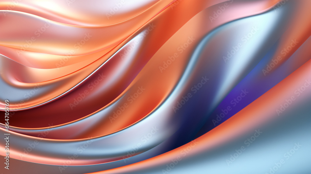 Fototapeta premium gradient metal background, 3D art effect 