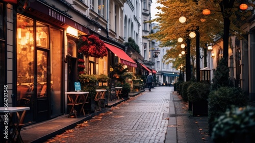 Beautiful views of European streets