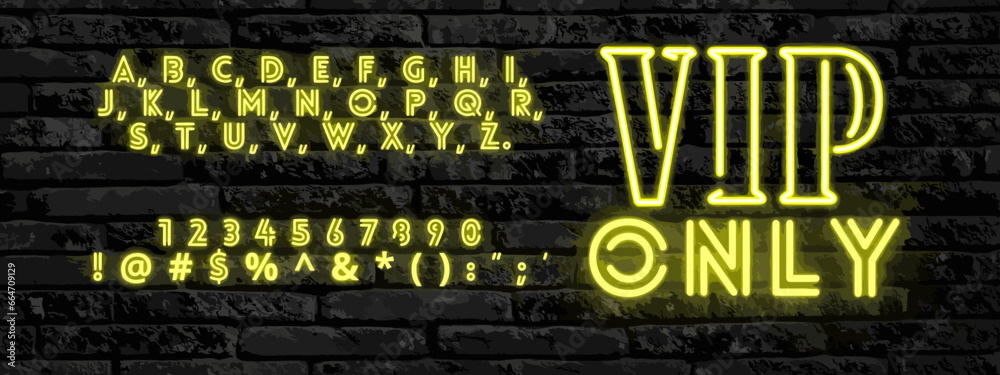 VIP only with the alphabet letter, numbers, and special characters ...