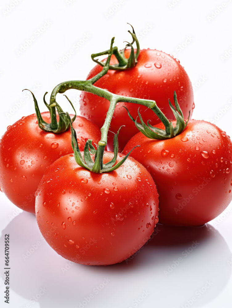 Tomato Studio Shot Isolated on Clear Background, Food Photography, Generative AI Tomato Studio Shot Isolated on Clear Background, Food Photography, Generative AI