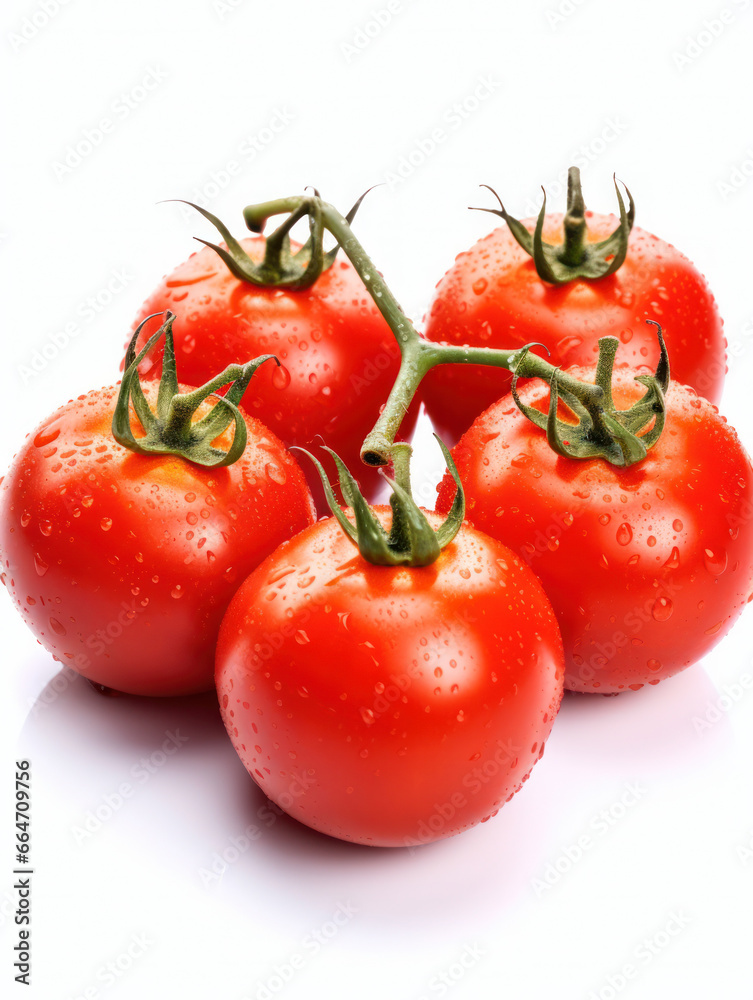 Tomato Studio Shot Isolated on Clear Background, Food Photography, Generative AI Tomato Studio Shot Isolated on Clear Background, Food Photography, Generative AI