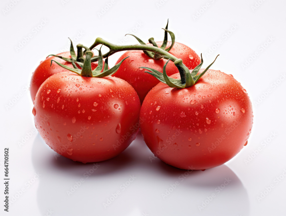 Tomato Studio Shot Isolated on Clear Background, Food Photography, Generative AI Tomato Studio Shot Isolated on Clear Background, Food Photography, Generative AI