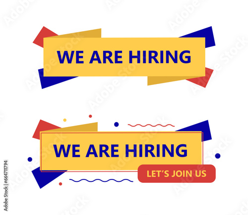 we are hiring banner flyer job vacancy