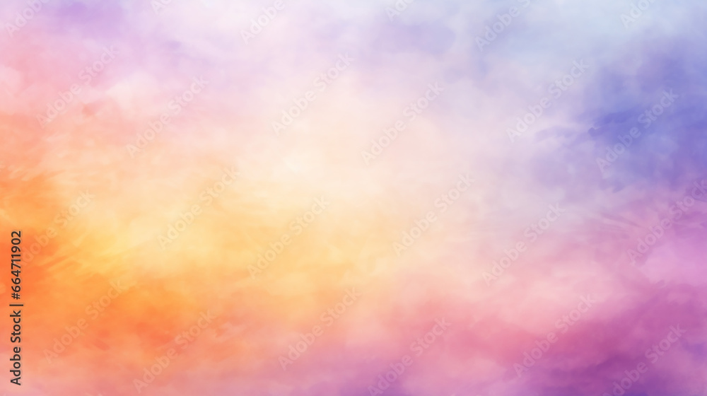 abstract watercolor background sunset sky orange purple