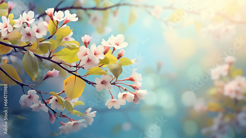art abstract spring background with blurred background © BornHappy